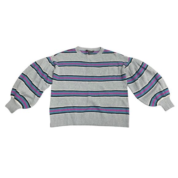 BCBGMAXAZRIA Cropped Oversized Sweater Size Small Merino Wool Blend NWT - Picture 1 of 4